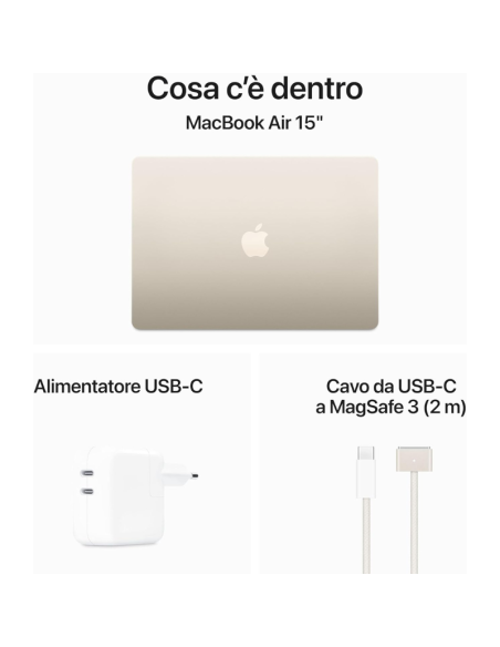 Apple MacBook Air 2024 15" M3 8C/10G 16/512GB Starlight MXD33T/A