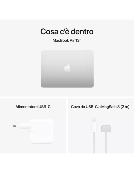 Apple MacBook Air 2025 13" M4 10C/8G 16/256GB Silver MW0W3T/A