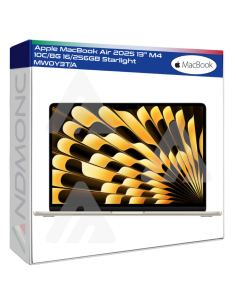 Apple MacBook Air 2025 13" M4 10C/8G 16/256GB Starlight...