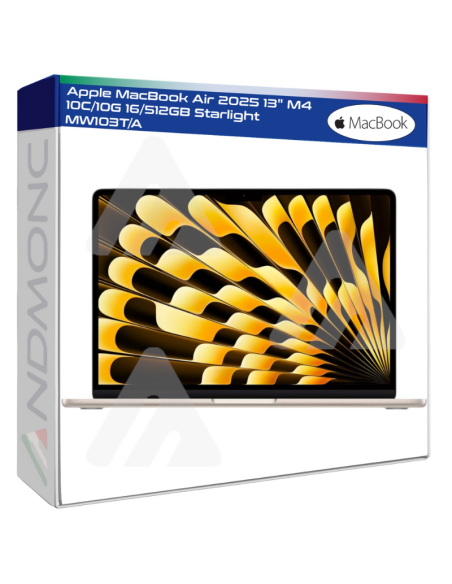 Apple MacBook Air 2025 13" M4 10C/10G 16/512GB Starlight MW103T/A