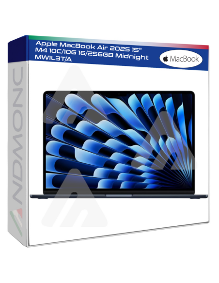 Apple MacBook Air 2025 15" M4 10C/10G 16/256GB Midnight MW1L3T/A