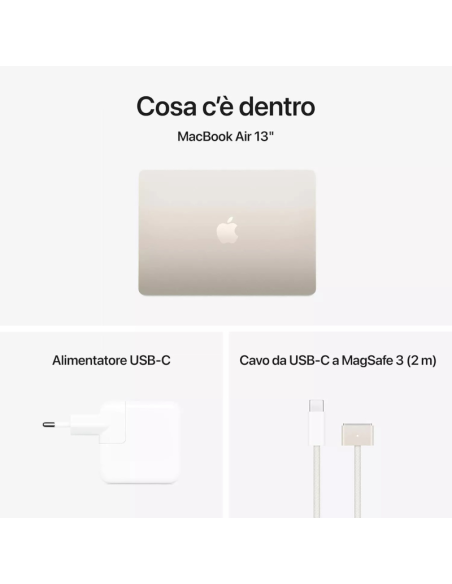 Apple MacBook Air 2025 13" M4 10C/10G 24/512GB Starlight MC6A4T/A