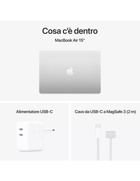Apple MacBook Air 2025 15" M4 10C/10G 24/512GB Silver MC6J4T/A