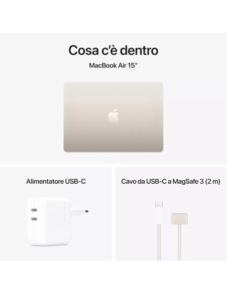 Apple MacBook Air 2025 15" M4 10C/10G 24/512GB Starlight MC6K4T/A