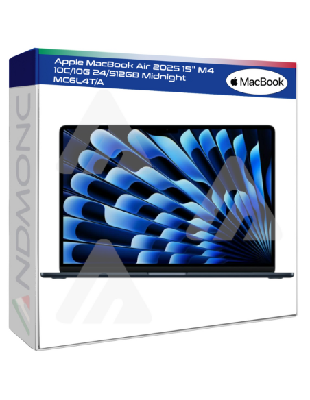 Apple MacBook Air 2025 15" M4 10C/10G 24/512GB Midnight MC6L4T/A