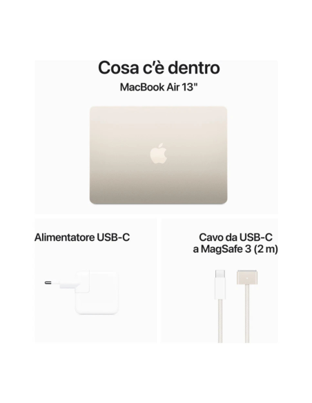 Apple MacBook Air 2024 13" M3 8C/10G 24/512GB Starlight MC8P4T/A
