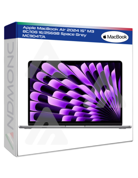 Apple MacBook Air 2024 15" M3 8C/10G 16/256GB Space Grey MC9D4T/A