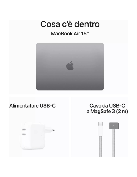 Apple MacBook Air 2024 15" M3 8C/10G 16/256GB Space Grey MC9D4T/A