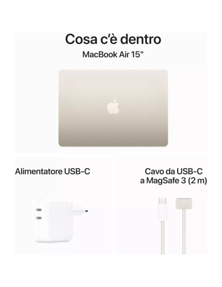 Apple MacBook Air 2024 15" M3 8C/10G 16/256GB Starlight MC9F4T/A