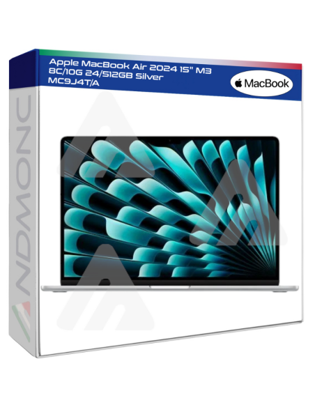 Apple MacBook Air 2024 15" M3 8C/10G 24/512GB Silver MC9J4T/A