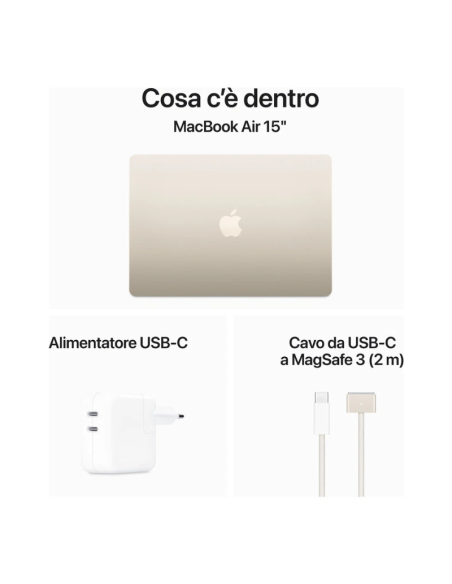 Apple MacBook Air 2024 15" M3 8C/10G 24/512GB Starlight MC9K4T/A