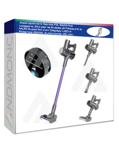 Aspirapolvere Senza Fili, Elettrica Leggera, 2in1 per la...