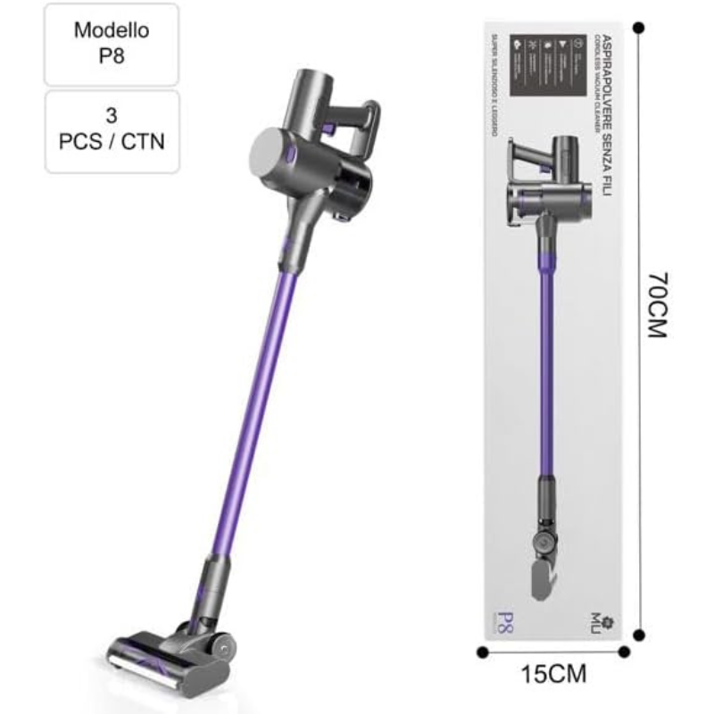 Aspirapolvere Senza Fili, Elettrica Leggera,...