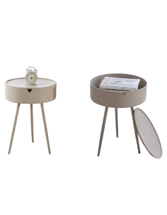 Comodino in Plastica Tortora, con piedi in metallo... 2