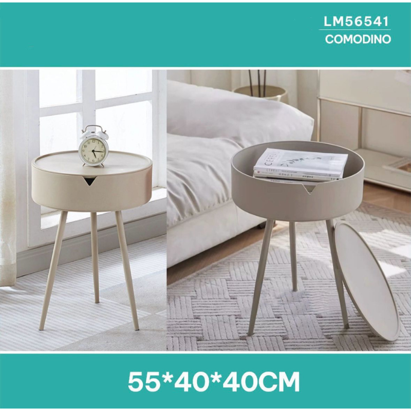 Comodino in Plastica Tortora, con piedi in...