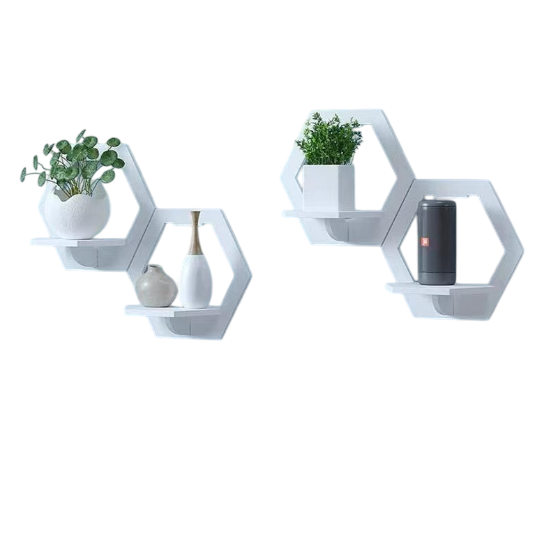 4x Mensola da muro Bianca