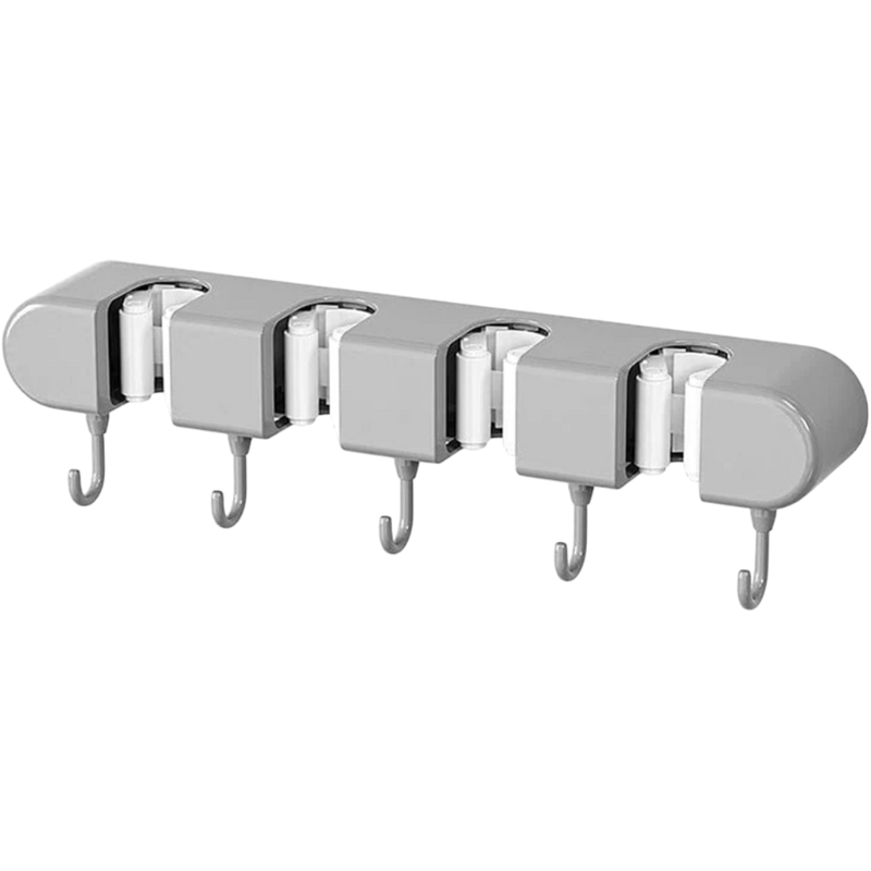 Supporto per mocio e scope, gancio in plastica...