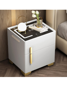 Comodino Intelligente con Cassaforte Nascosta, Tavolino... 2