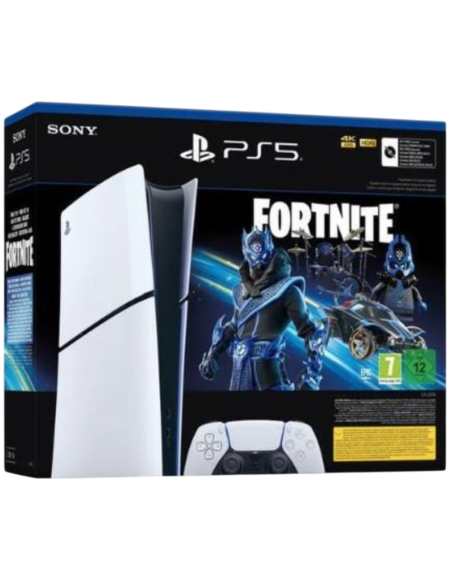 Console SONY PS5 SLIM 1TB DIGITAL CHASSIS D cobalt star di fortnite GAR. ITALIA