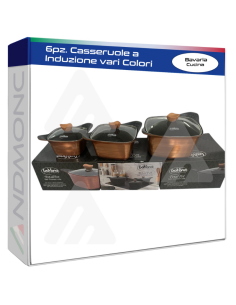 6pz. Casseruole ad Induzione Bavaria