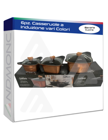 6pz. Casseruole ad Induzione Bavaria