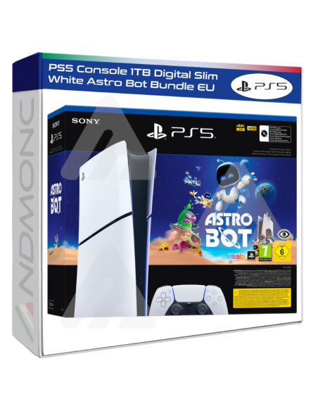 PS5 Console 1TB Digital Slim White Astro Bot Bundle EU