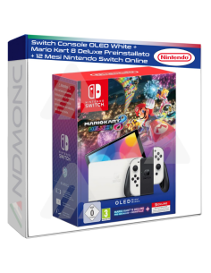Switch Console OLED White + Mario Kart 8 Deluxe...