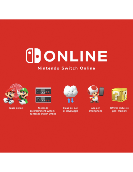 Switch Console OLED White + Mario Kart 8 Deluxe Preinstallato + 12 Mesi Nintendo Switch Online