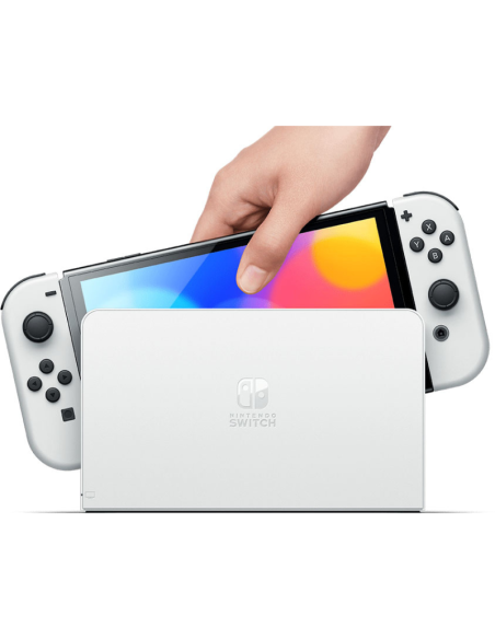 Switch Console OLED White + Mario Kart 8 Deluxe Preinstallato + 12 Mesi Nintendo Switch Online