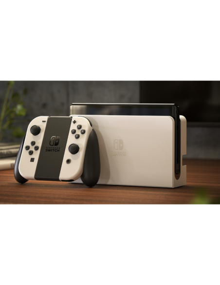 Switch Console OLED White + Mario Kart 8 Deluxe Preinstallato + 12 Mesi Nintendo Switch Online