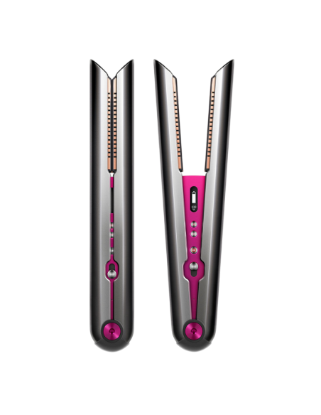 Dyson Piastra Capelli Senza Filo Corrale Nero-nichelfucsia