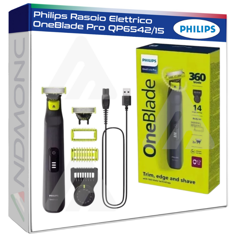 Philips Rasoio Elettrico OneBlade Pro QP6542/15