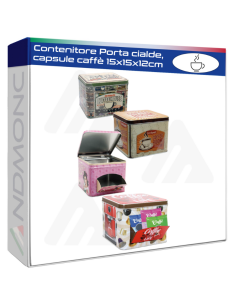 Contenitore Porta cialde, capsule caffè 15x15x12cm
