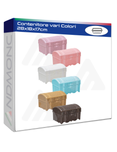 Contenitore vari Colori 28x18x17cm