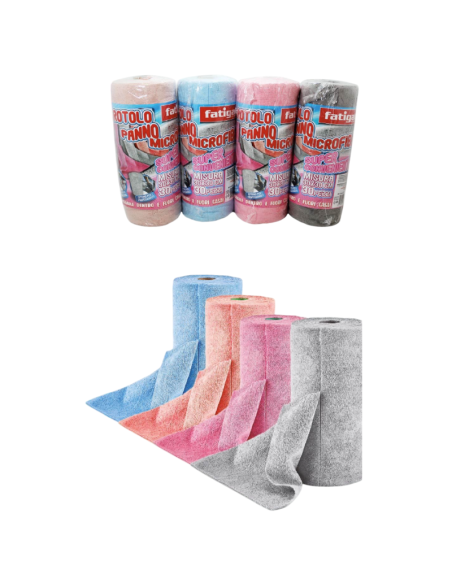 Rotolo Panno microfibra 30 pezzi, 30x30cm