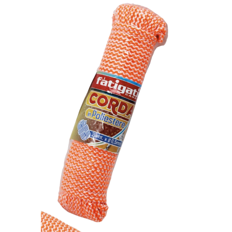 Corda in Poliestere 20 metri, 5 mm diametro