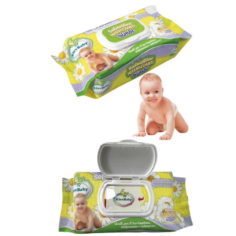 Salviettine Igienizzanti bimbi, senza alcool,...