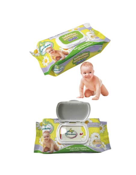 Salviettine Igienizzanti bimbi, senza alcool, 72pz.