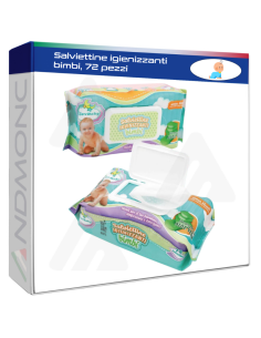 Salviettine igienizzanti bimbi, 72 pezzi