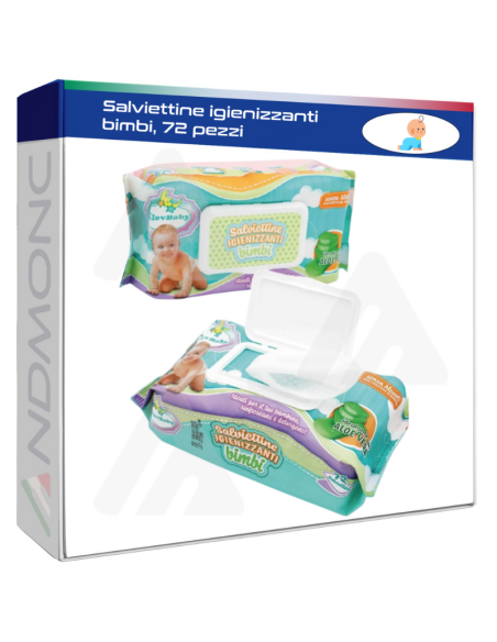 Salviettine igienizzanti bimbi, 72 pezzi