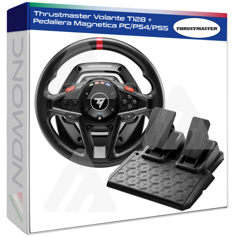 Thrustmaster Volante T128 + Pedaliera Magnetica PC/PS4/PS5