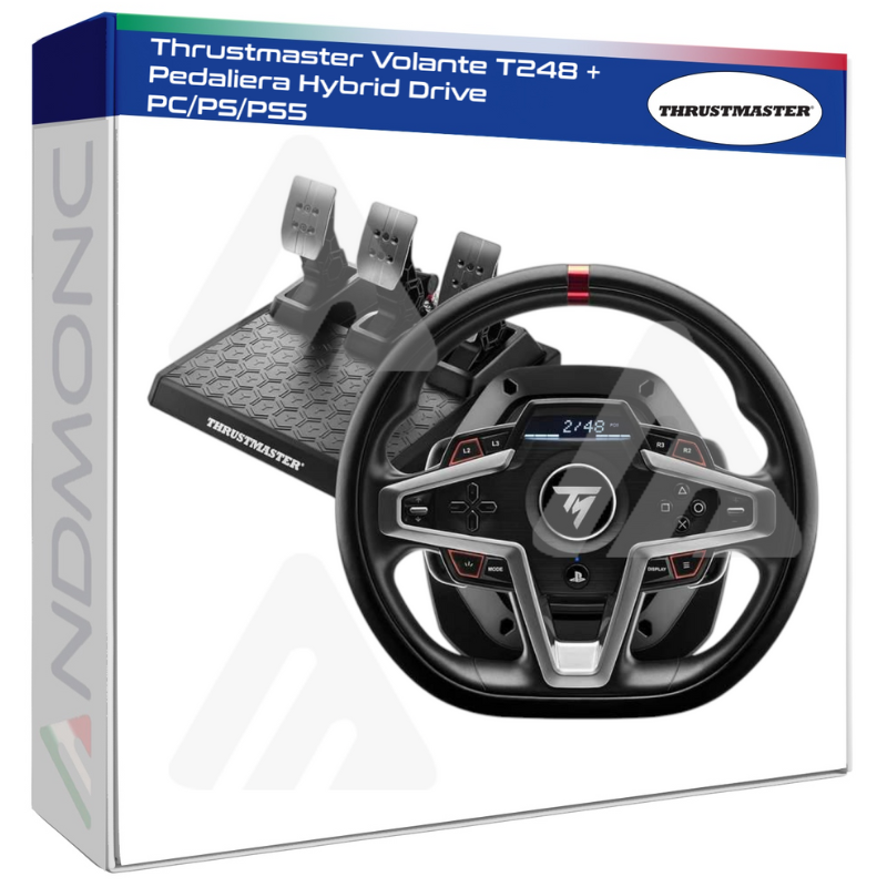 Thrustmaster Volante T248 + Pedaliera Hybrid Drive PC/PS/PS5