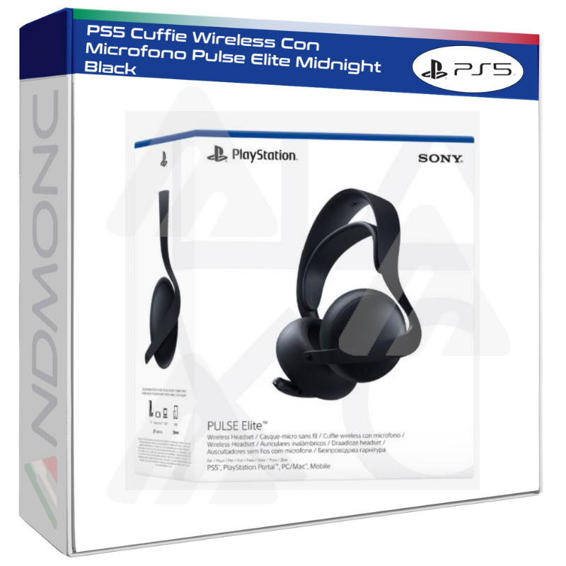 PS5 Cuffie Wireless Con Microfono Pulse Elite Midnight Black