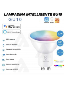 Lampadina Faretto Intelligente GU10, 4.7W, Smart Alexa... 2