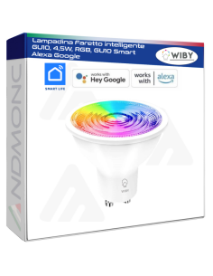 Lampadina Faretto intelligente GU10, 4,5W, RGB, GU10...
