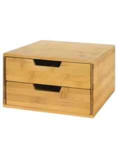 Porta Capsule / Cialde in Bambu' 2 Cassetti 2