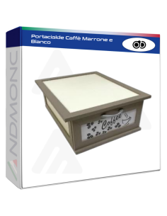 Portacialde Caffè Marrone e Bianco