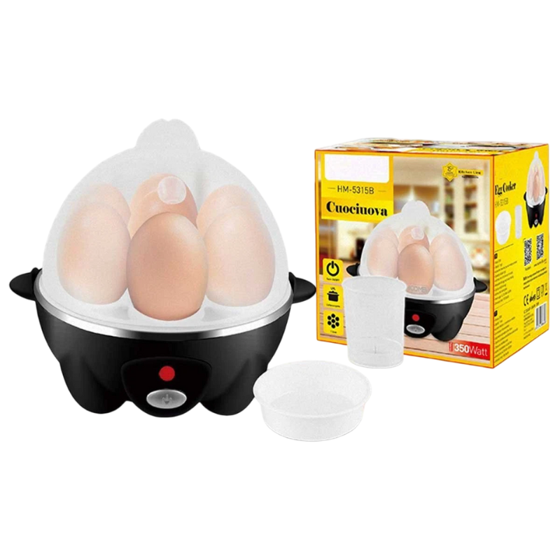 Cuociuova 350W con 7 Posti per Uova Facile da...