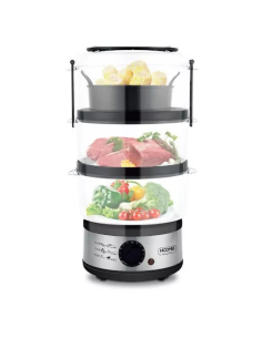 Vaporiera 3 Piani Capacita' 7.5 Litri Timer 60 Minuti... 2