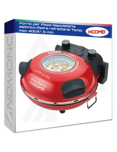 HOOMEI Forno Pizza Maker HM-5375 1200W Pietra Refrattaria...